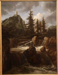 Landschaft mit Wasserfall, ca. 1660